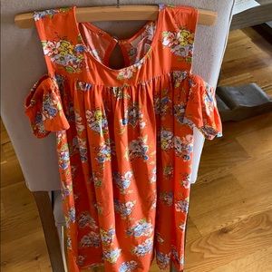 Mj orange dress tween